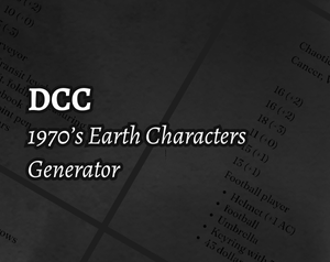 1970'S Earth Characters For Dcc
