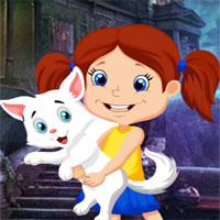Games4King-Cute-Little-Girl-And-Pet-Escape game